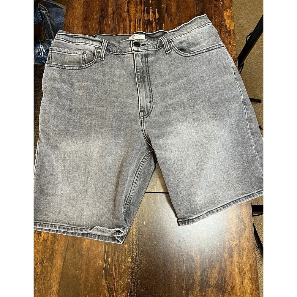 Signature by Levi Strauss & Co. Men's Gray Stretch Denim Shorts 5-Pocket 36